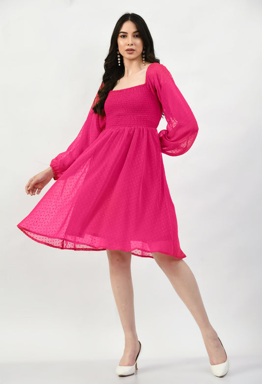Knee Length CUNSAYI BUTA Dress, Casual WEAR, Fancy Gorgeous Looking Dress